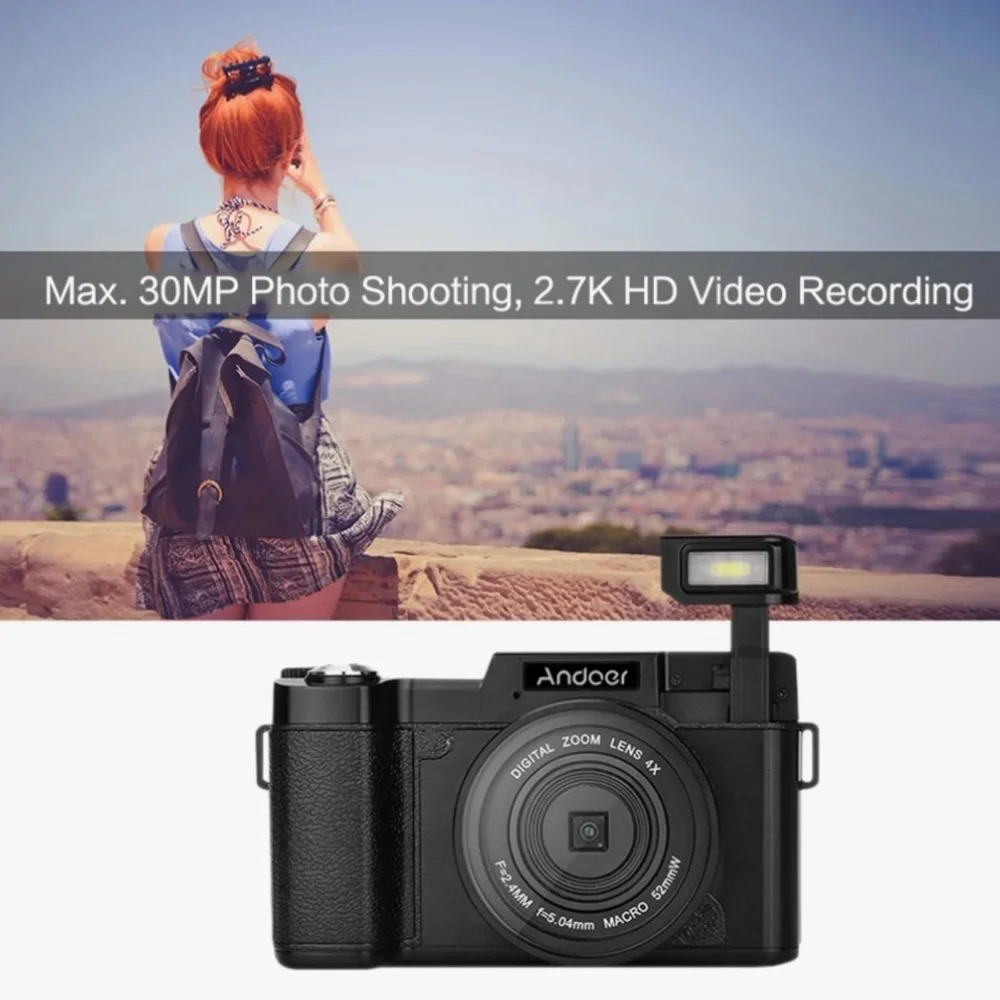 Andoer - 2.7K Digital Camera / Video Camera